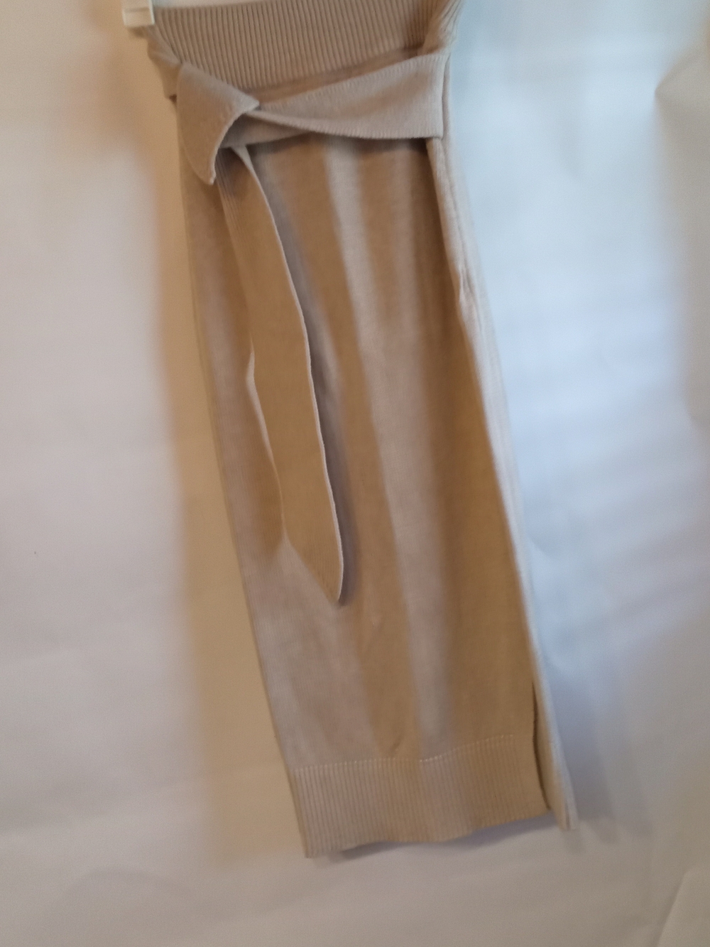 Camila Coelho Knit Pencil Skirt with Self-Tie Waist